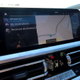 A photo of the screen in the front of the BMW 330e.